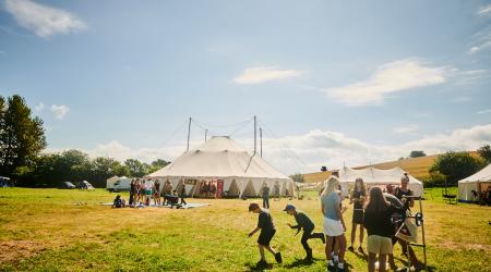 Billede af Cirkus Paniks Familielejr taget af Ditte Isager 